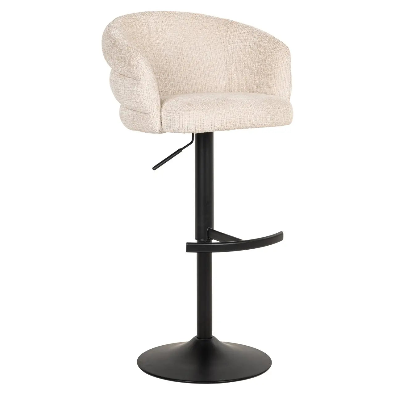Bar stool Nikki niagara beige swivel fire retardant