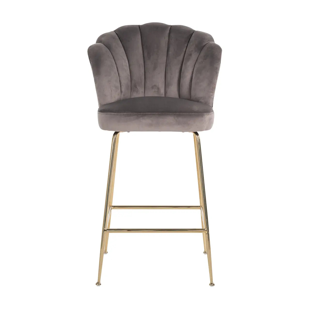 Bar stool Pippa stone velvet