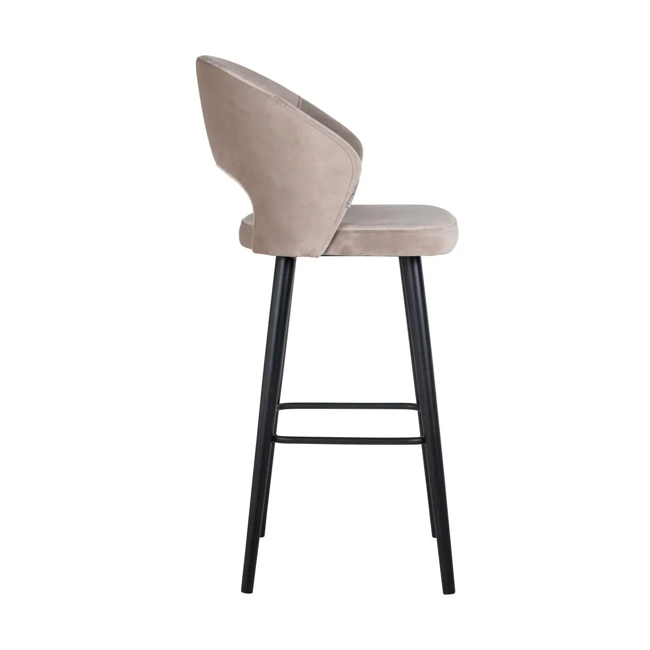 Bar stool Savoy khaki velvet