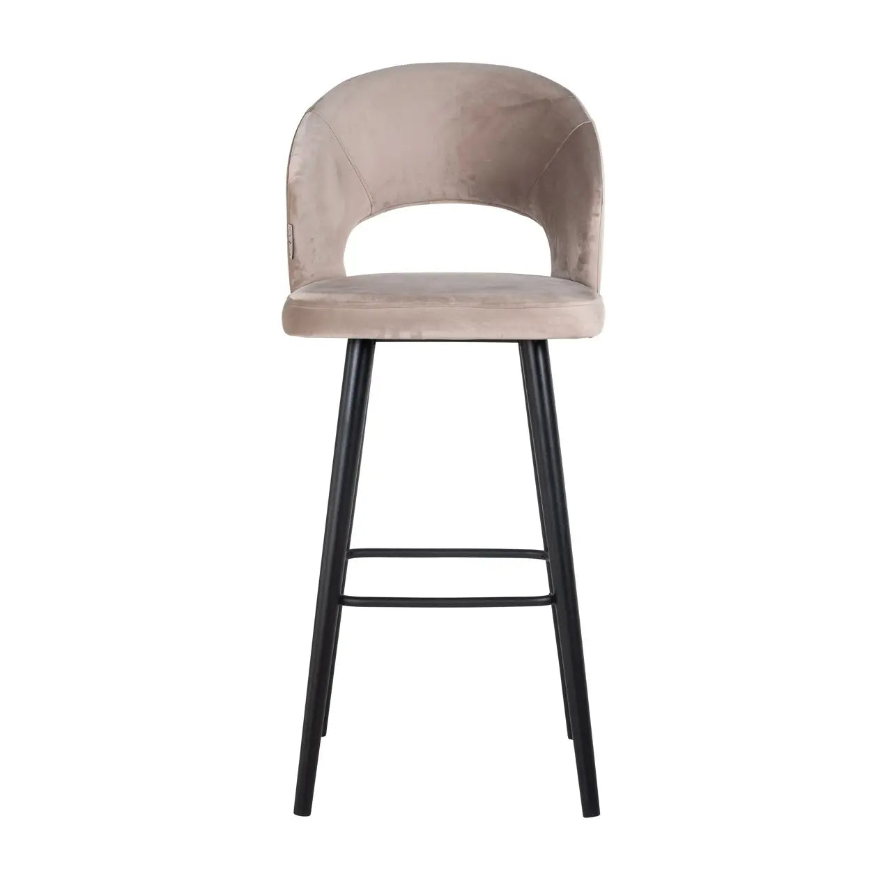 Bar stool Savoy khaki velvet