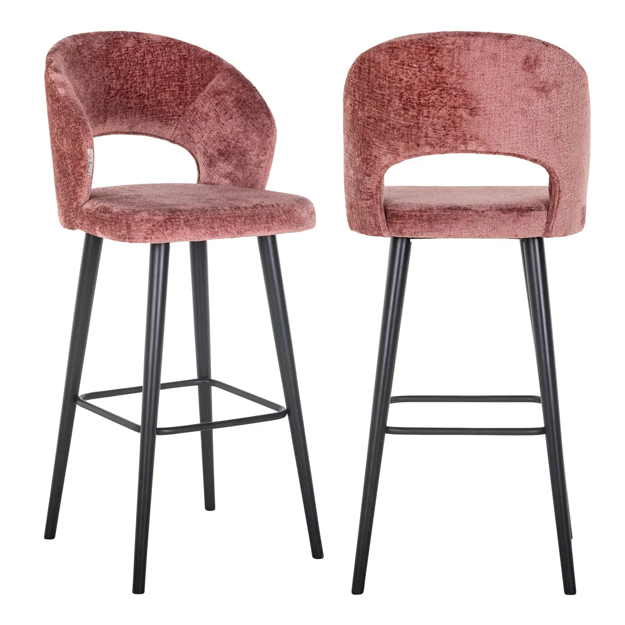 Bar stool Savoy rose chenille