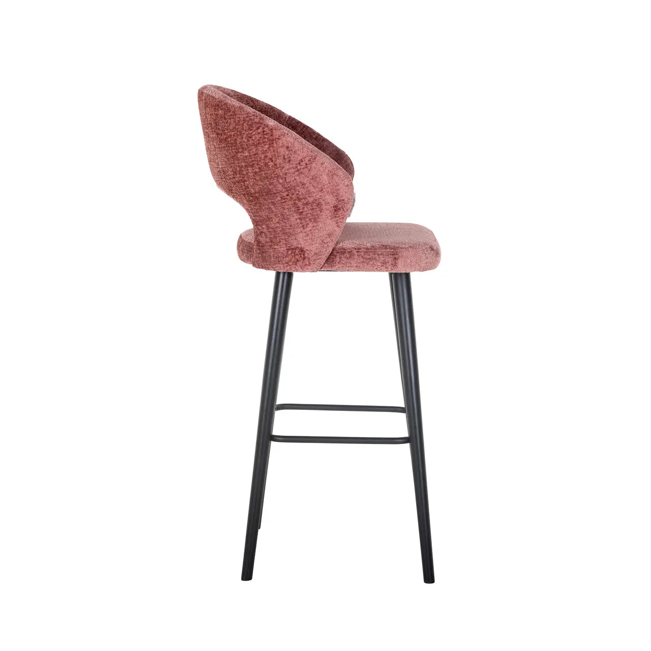 Bar stool Savoy rose chenille