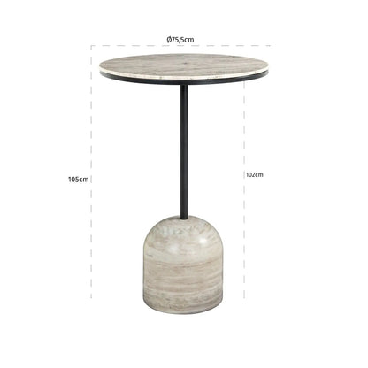 Bar table Duncan sand 75Ø