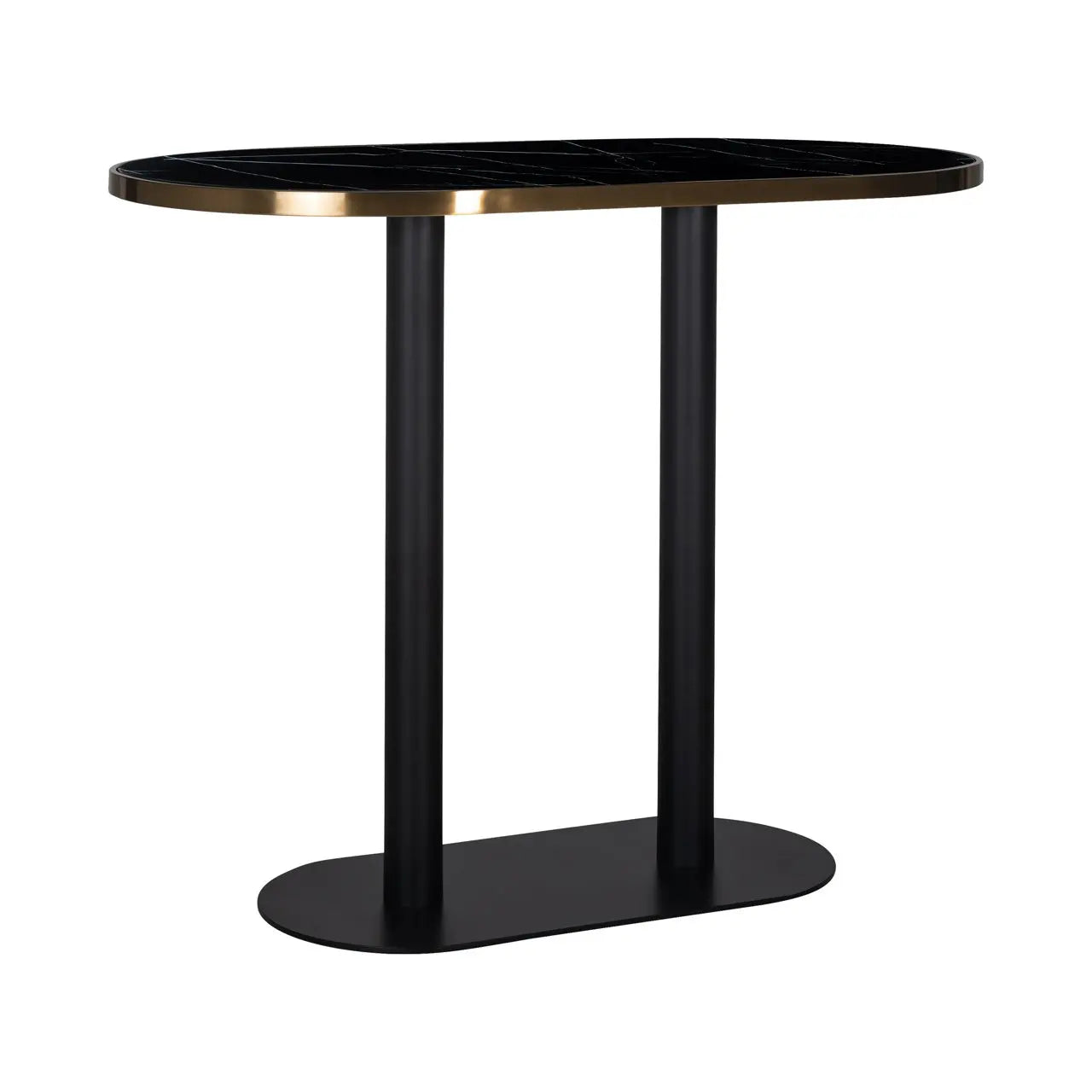 Bar table Zenza black oval