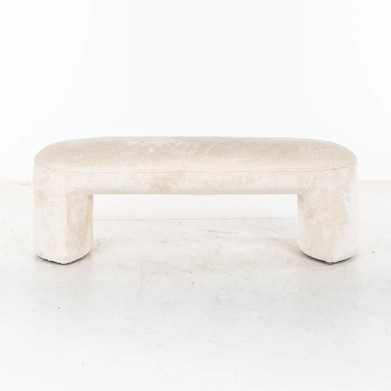 Bench Fargo white chenille