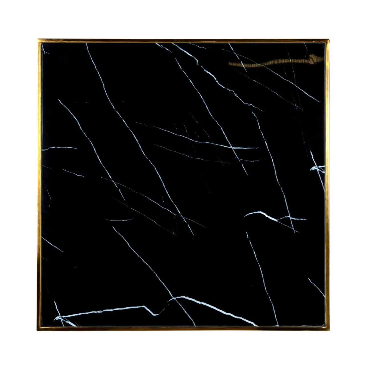 Bistro table Can Roca black/gold 70x70