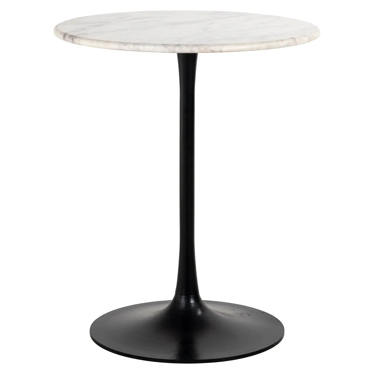 Bistro table Carlten black/white 65Ø