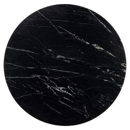 Bistro table Logan black/gold 75Ø