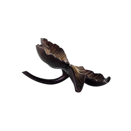 Candle holder Blossom bronze