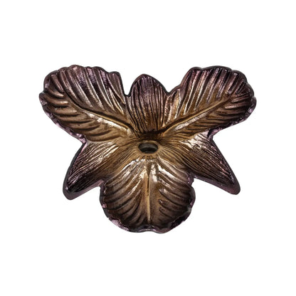 Candle holder Blossom bronze