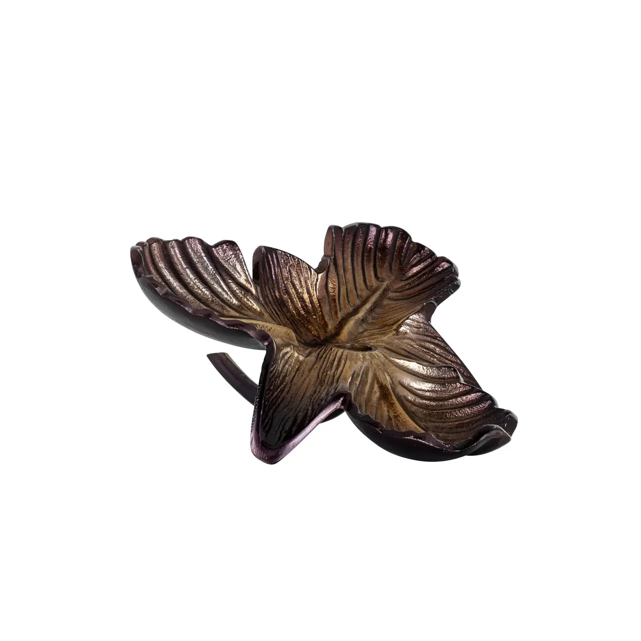Candle holder Blossom bronze