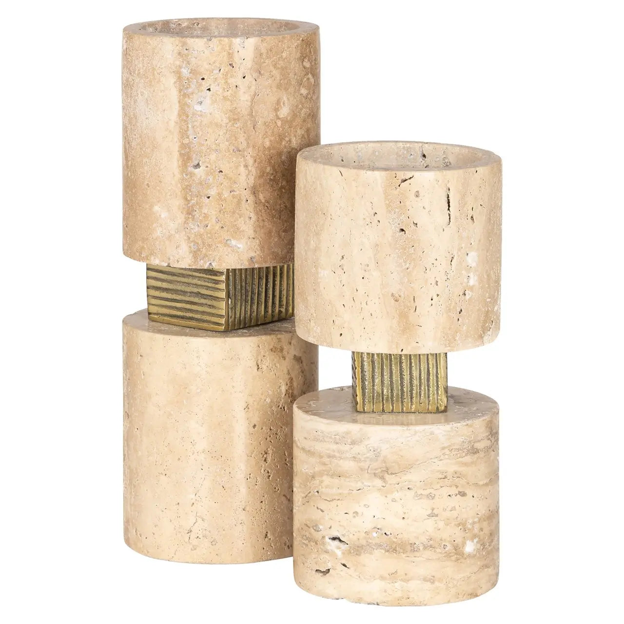 Candle holder Boaz beige large