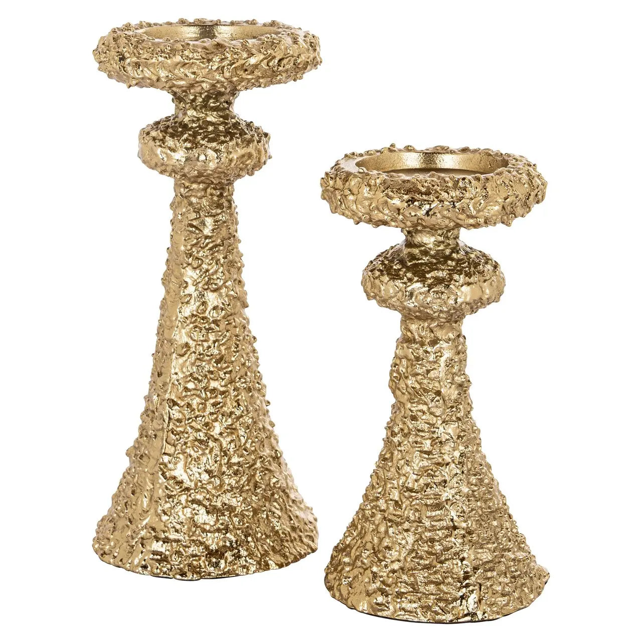 Candle holder July gold small