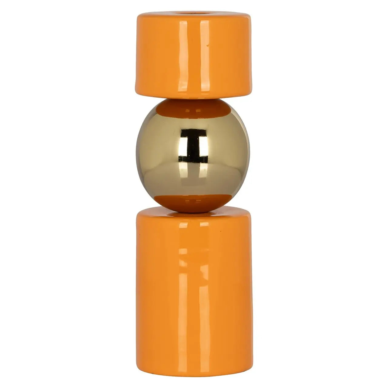 Candle holder Kira orange