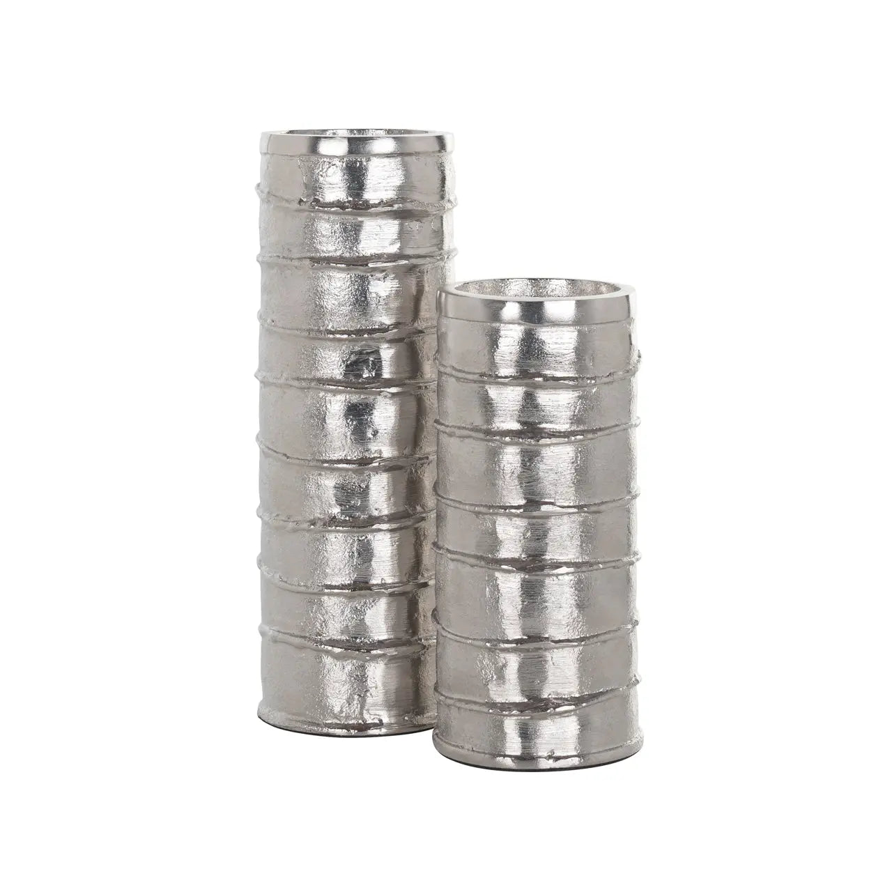 Candle holder Linde silver small