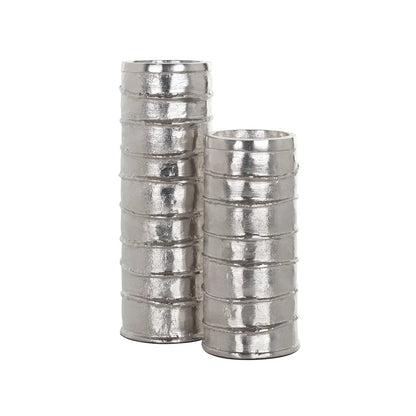 Candle holder Linde silver small