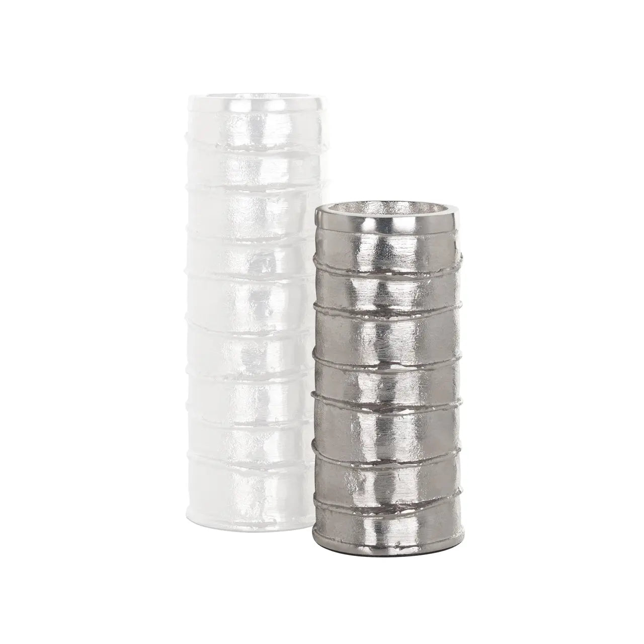 Candle holder Linde silver small