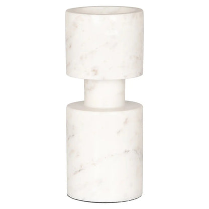 Candle holder Melle white large