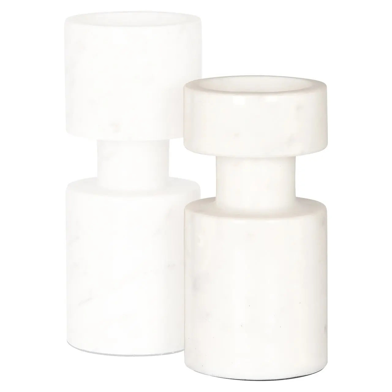 Candle holder Melle white small