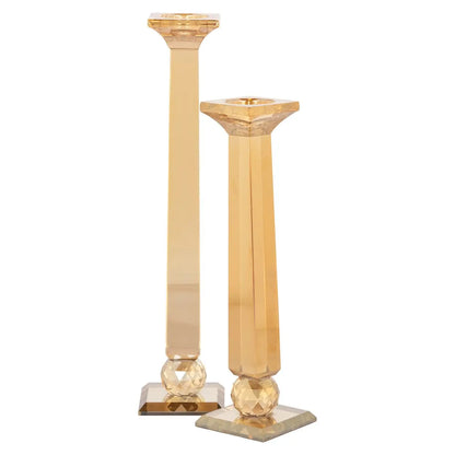 Candle holder Milou amber small