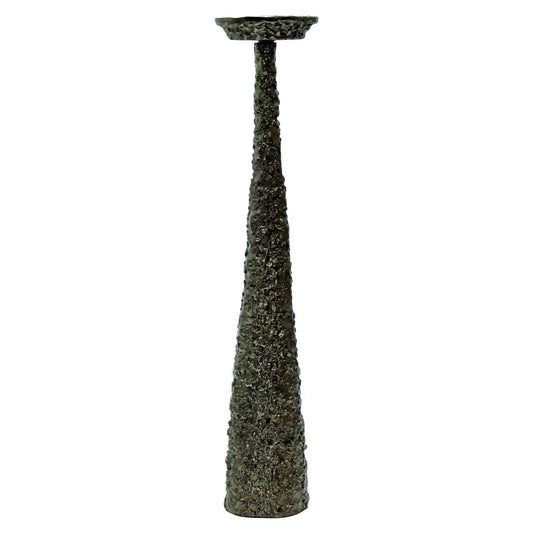 Candle holder Moan brushed gold large