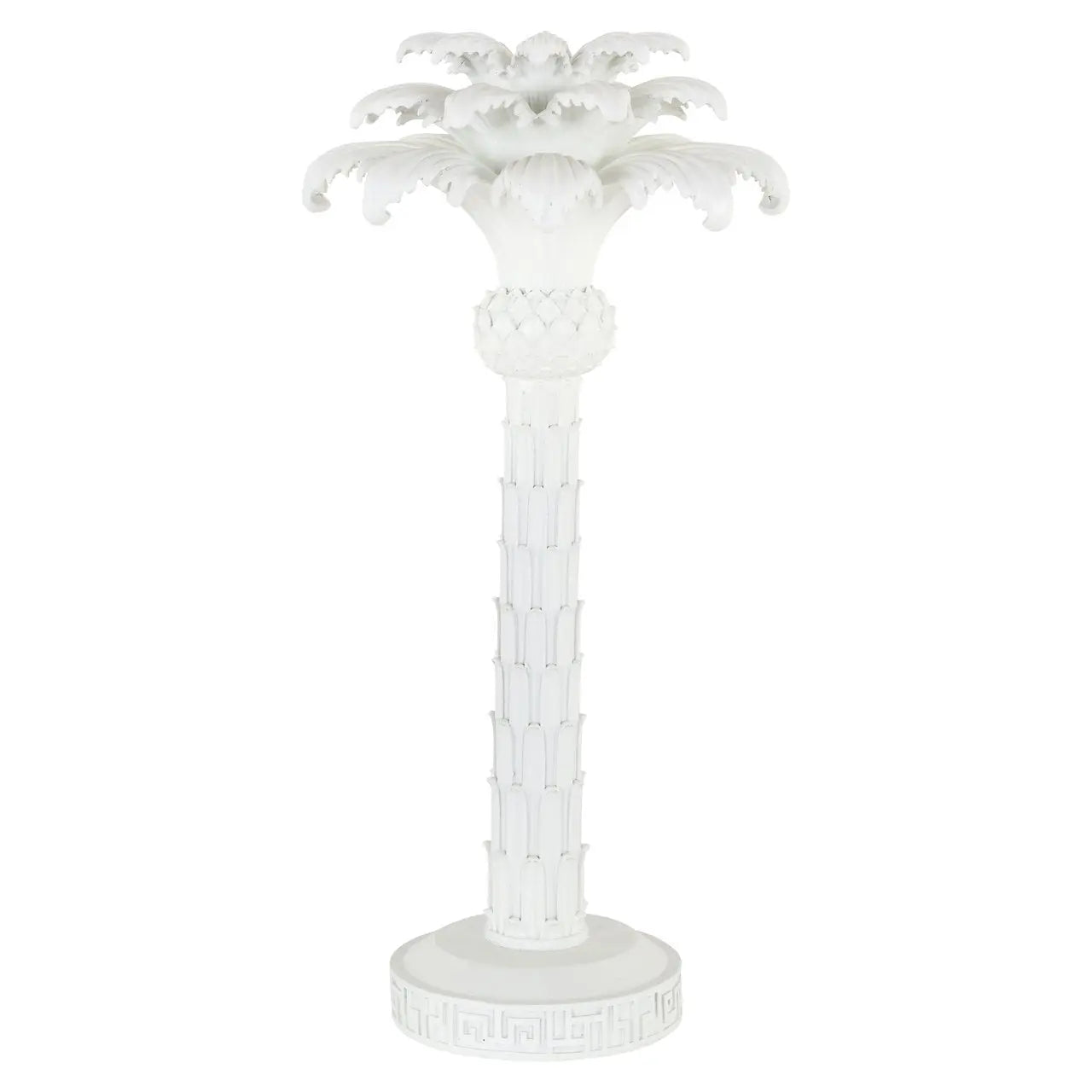 Candle holder Palma white large