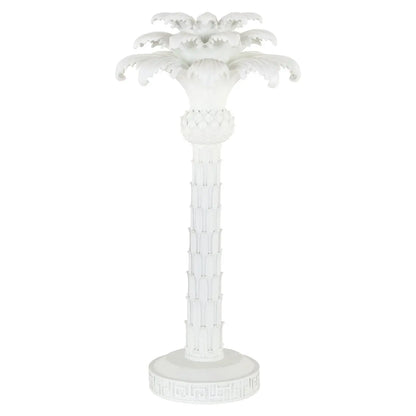 Candle holder Palma white large