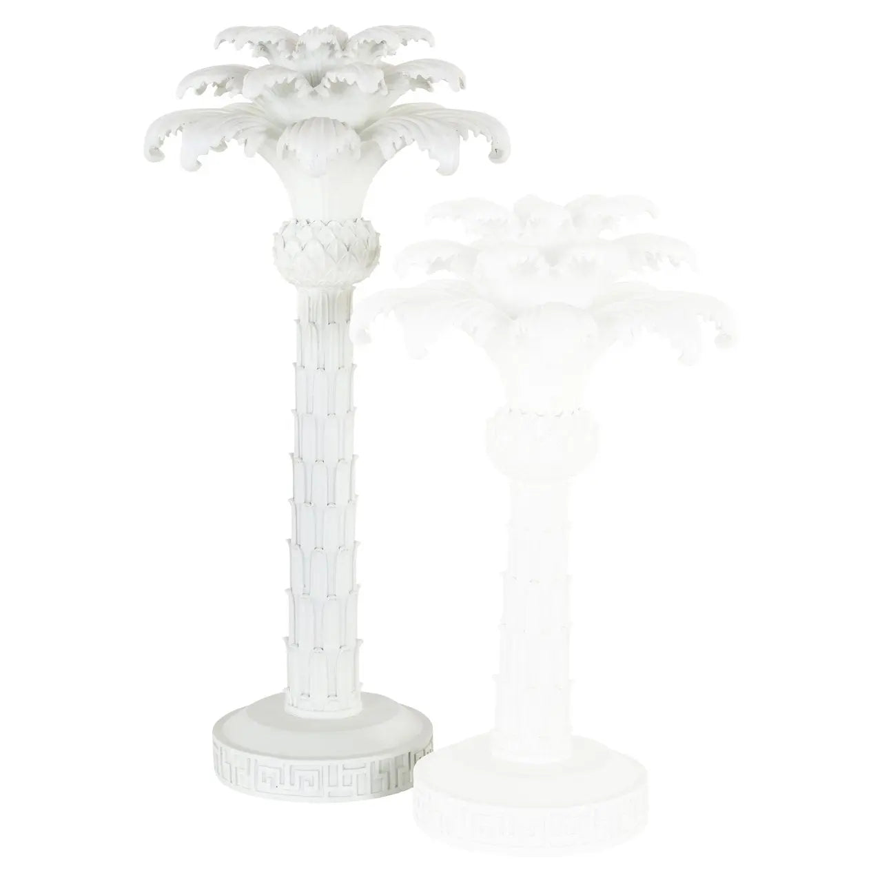 Candle holder Palma white large