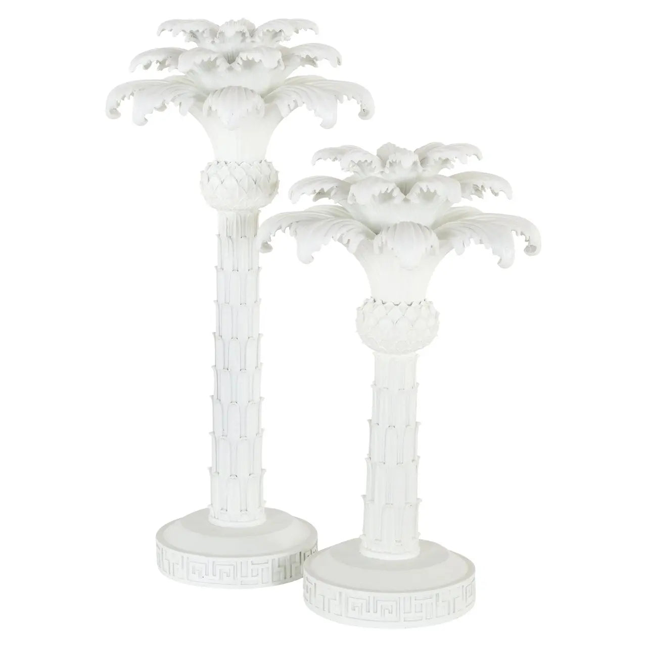 Candle holder Palma white small
