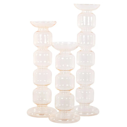 Candle holder Rabia amber medium