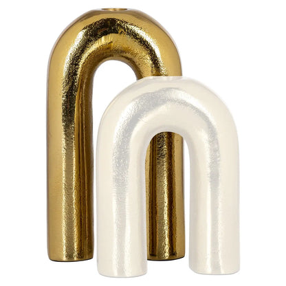 Candle holder Rowin gold large