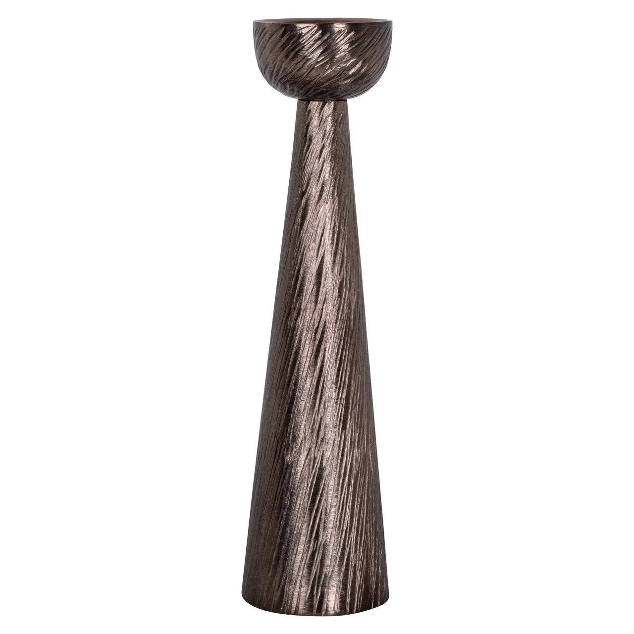 Candle holder Saphira smoke small
