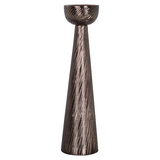 Candle holder Saphira smoke small