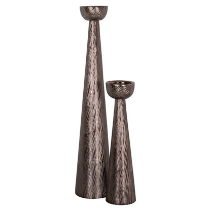 Candle holder Saphira smoke small