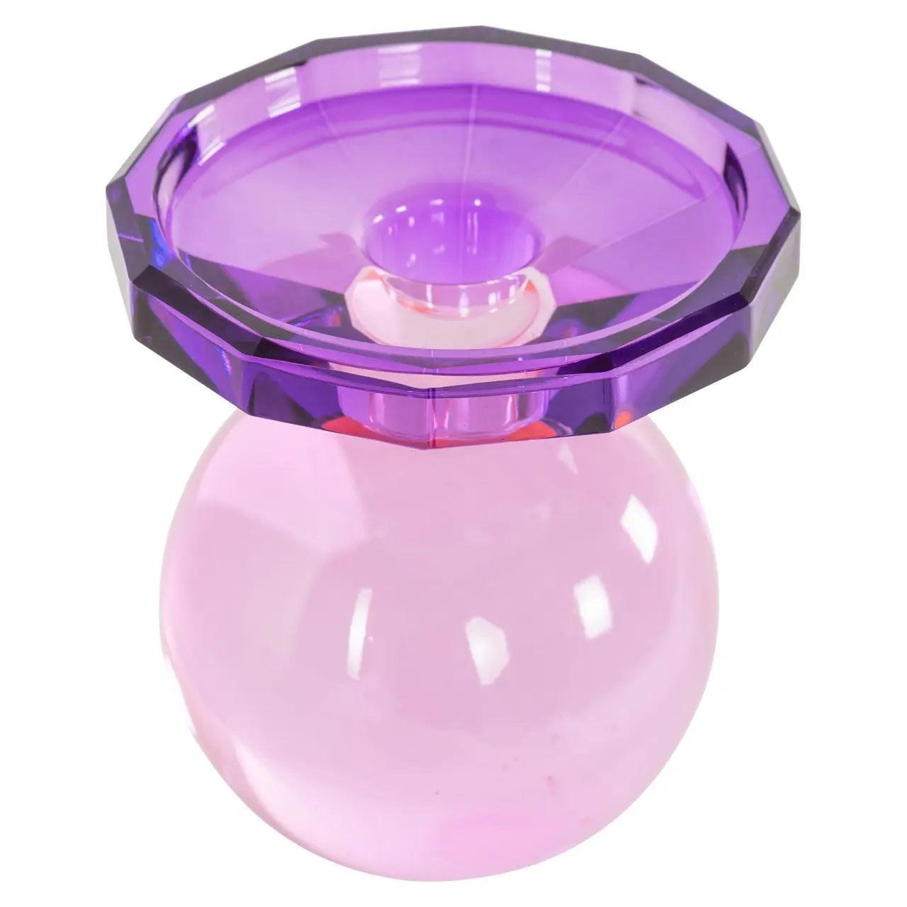 Candle holder Una pink