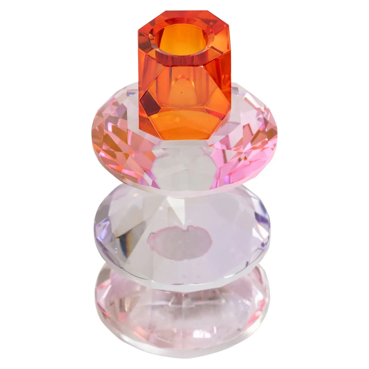 Candle holder Yalena pink large
