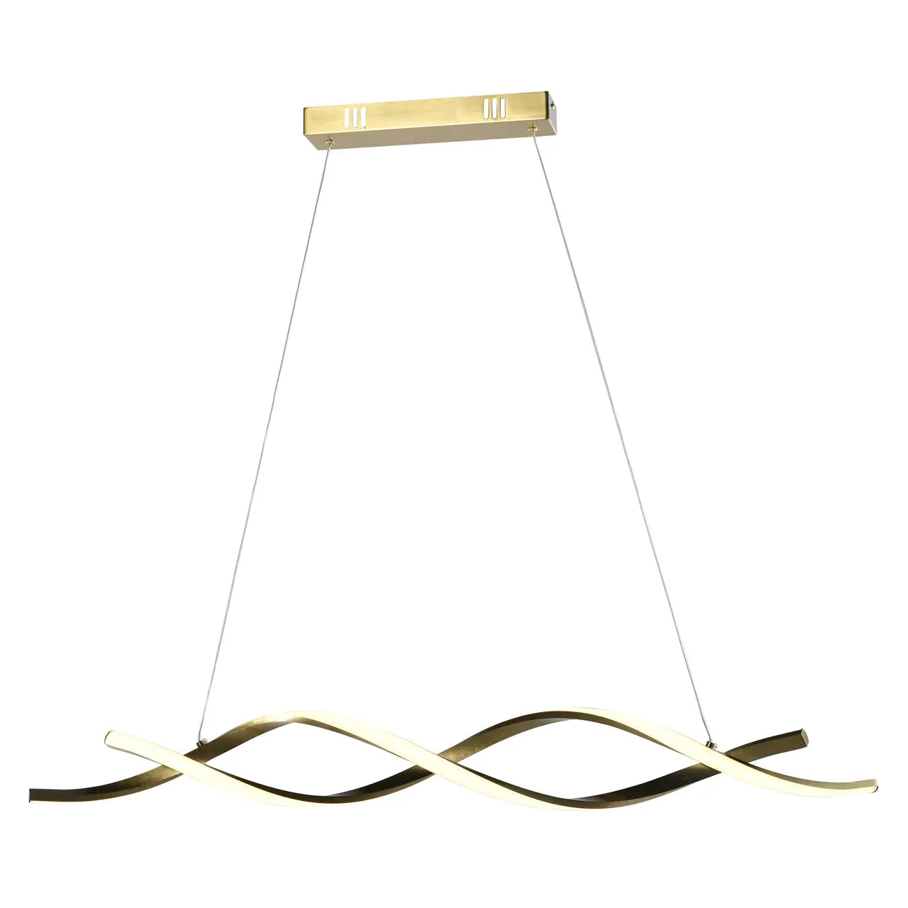 Chandelier Lorine brushed gold