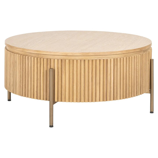 Coffee table Belfort natural oak 85Ø