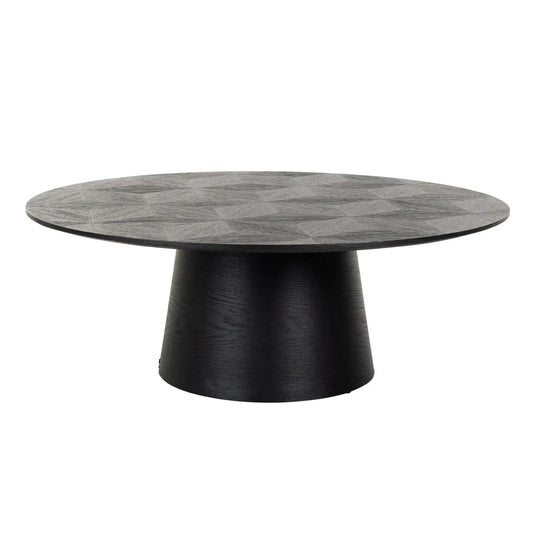 Coffee table Blax black 110Ø