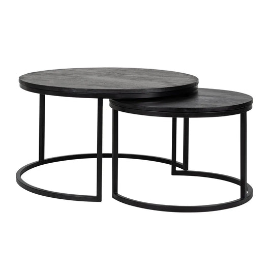 Coffee table Catana black (Set of 2)