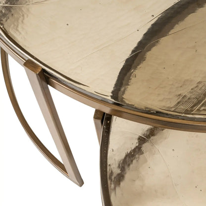 Coffee table Cleo gold (Set of 2)