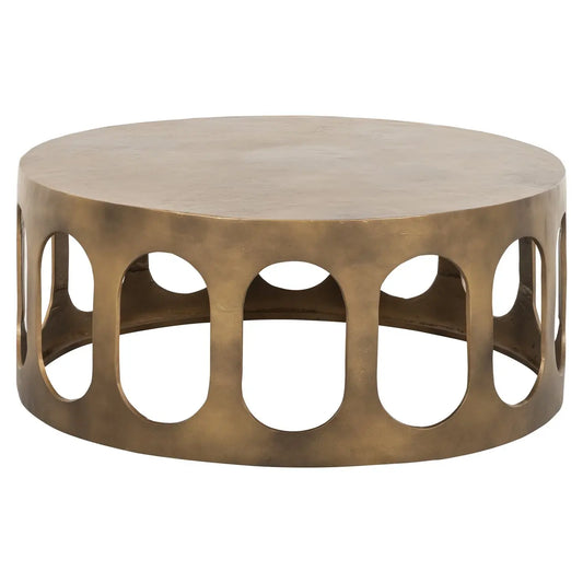 Coffee table Du Pont brushed gold