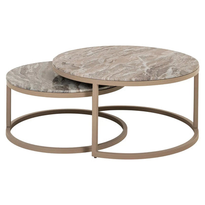 Coffee table Fairfax Blush beige (Set of 2)