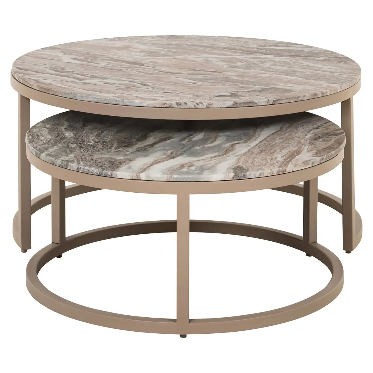 Coffee table Fairfax Blush beige (Set of 2)
