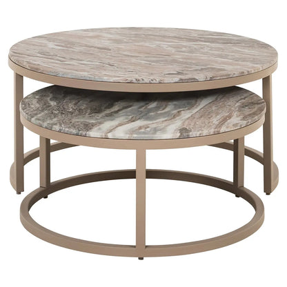 Coffee table Fairfax Blush beige (Set of 2)
