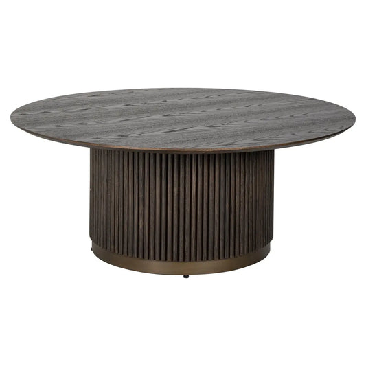 Coffee table Luxor brown 100Ø