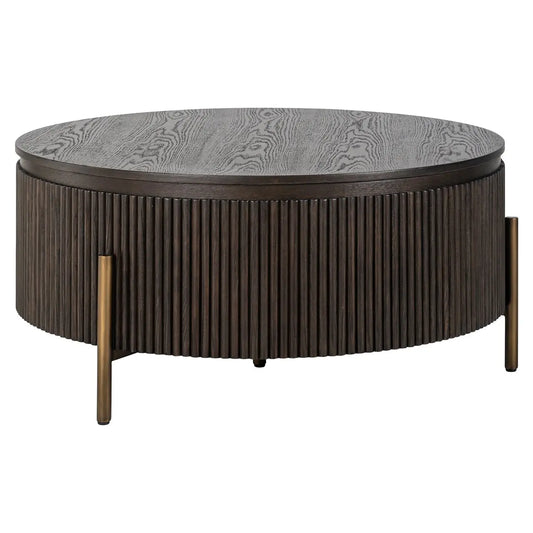 Coffee table Luxor brown 95Ø