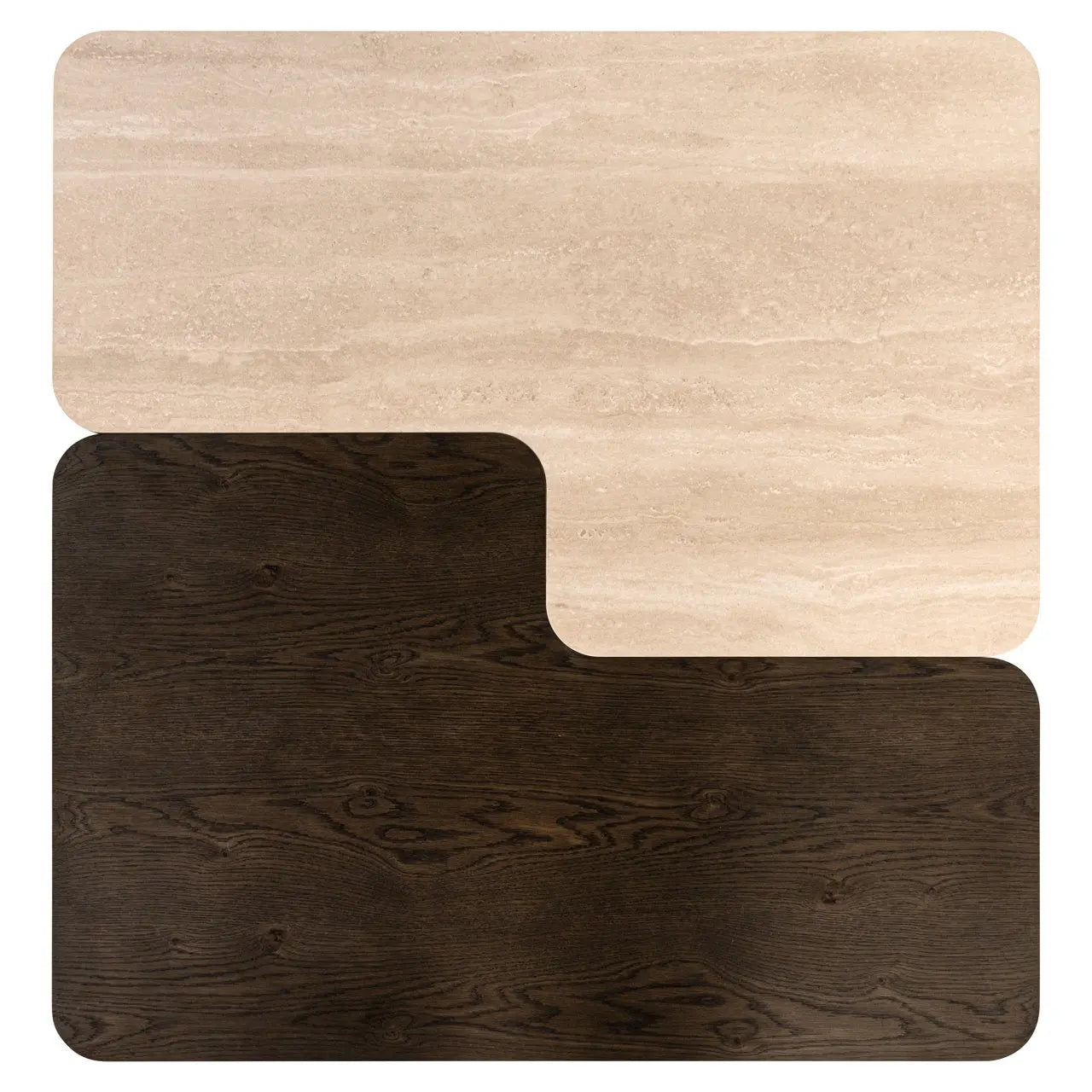 Coffee table Nando brown (Set of 2)