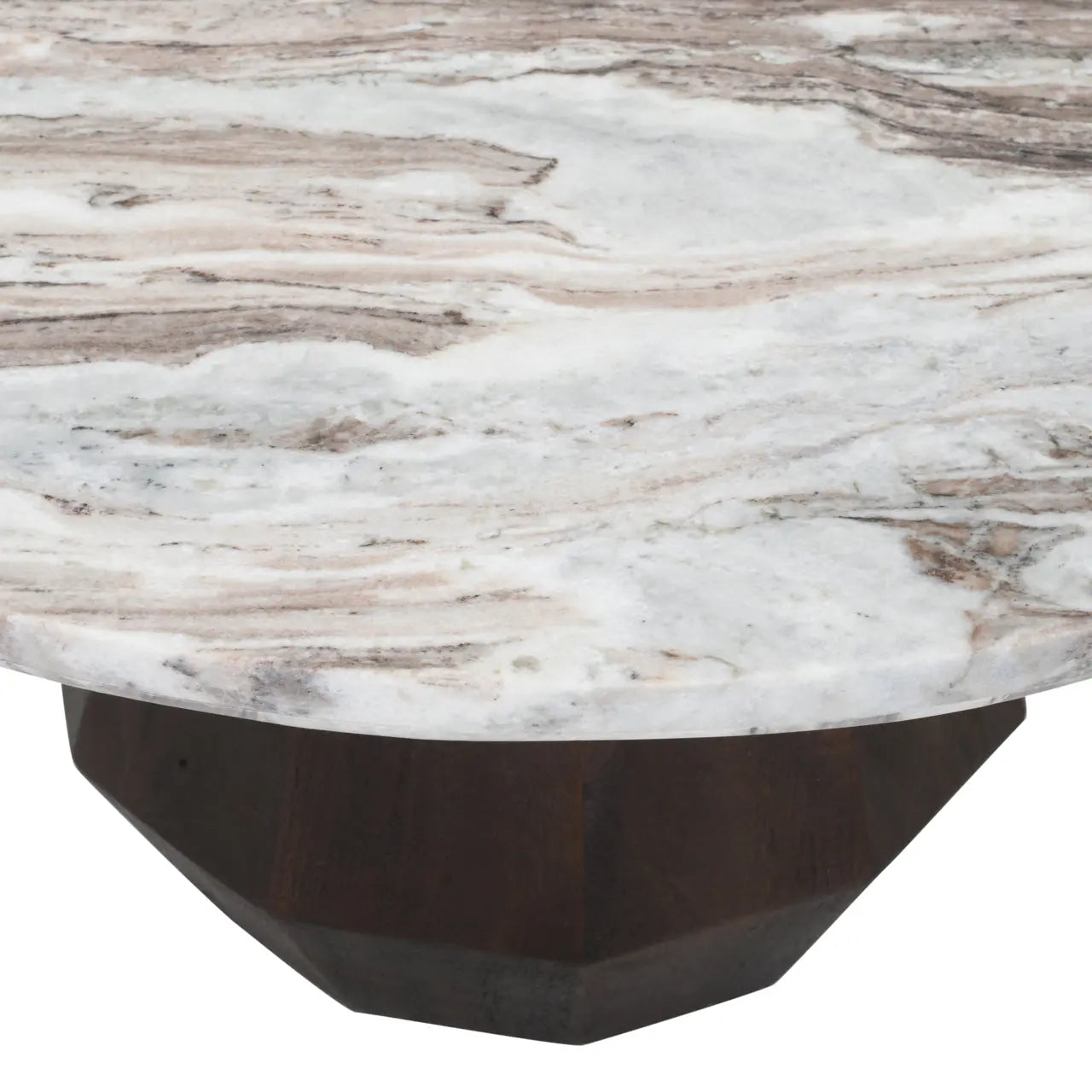 Coffee table Oberoy Blush beige 80Ø