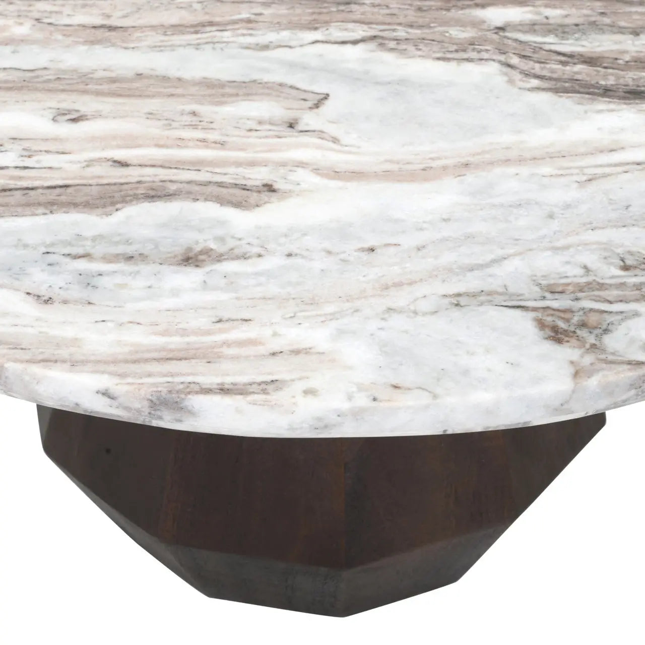 Coffee table Oberoy Blush beige 80Ø